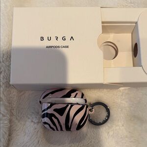 Pink Zebra AirPods Case